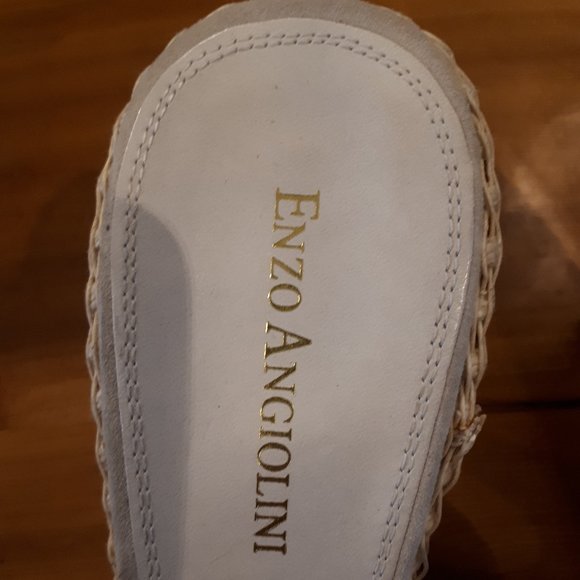 Cream/Ivory high heel mules - Sz.7 - Enzo Angiolini - Picture 5 of 6